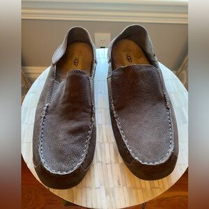 Men’s UGG distressed leather loafers.  NWOT.  10. Some imperfections see pics.